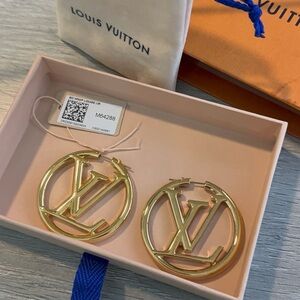 Louis Vuitton Gold Statement Earrings Iconic Design